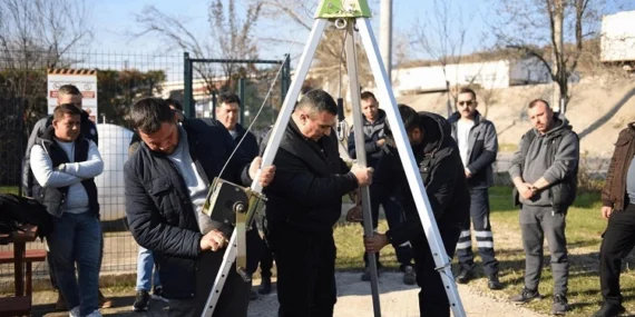 BASKİ’den personele yüksekte çalışma eğitimi haberi