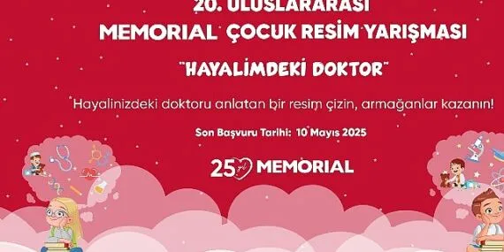 20. Memorial Uluslararası Çocuk Resim Yarışması Başvuruları Başladı haberi