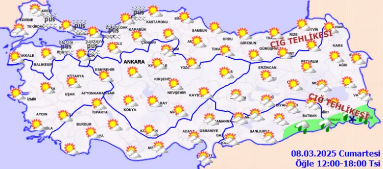 8 Mart'ta hava nasıl olacak? haberi