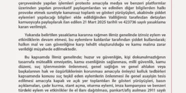 Ankara Valiliği yasak süresini uzattı haberi
