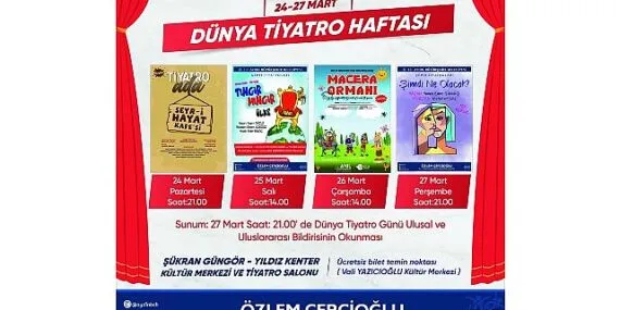 Başkan Çerçioğlu, Aydınlıları Dünya Tiyatro Haftası Etkinlikleri ile Buluşturuyor haberi