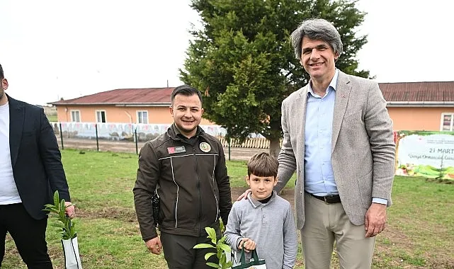 Başkan Kocaman Öğrencilerle Fidan Dikti haberi