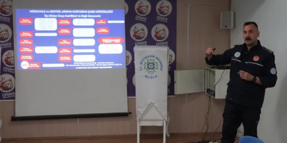 Başkan Tezcan, yangın ve narkotik eğitimine katıldı haberi