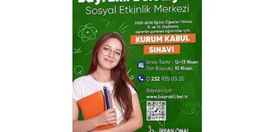 Bayraklı Belediyesi Sosyal Etkinlik Merkezi’nden kurum kabul sınavı haberi