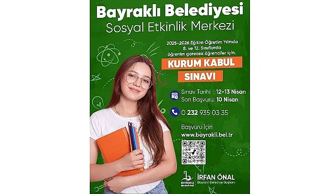 Bayraklı Belediyesi Sosyal Etkinlik Merkezi’nden kurum kabul sınavı haberi