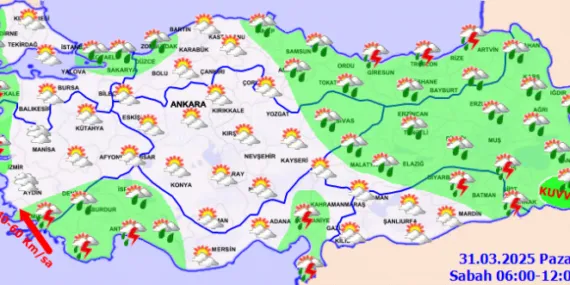 Bayramın ikinci gününe ilişkin meteorolojik rapor haberi