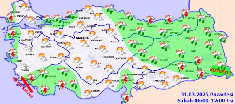 Bayramın ikinci gününe ilişkin meteorolojik rapor haberi