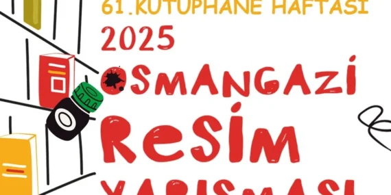Bursa Osmangazi Belediyesi’nden ‘Üreten Kütüphaneler’ konulu resim yarışması haberi