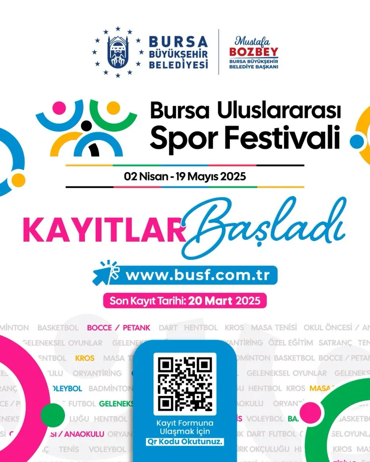 Bursa Uluslararası Spor Festivali için geri sayım başladı haberi