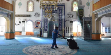 Bursa Yıldırım'ın camilerinde temizliğe devam haberi
