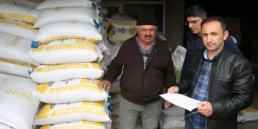 Bursa'nın dağ ilçelerine aspir tohumu dağıtıldı haberi