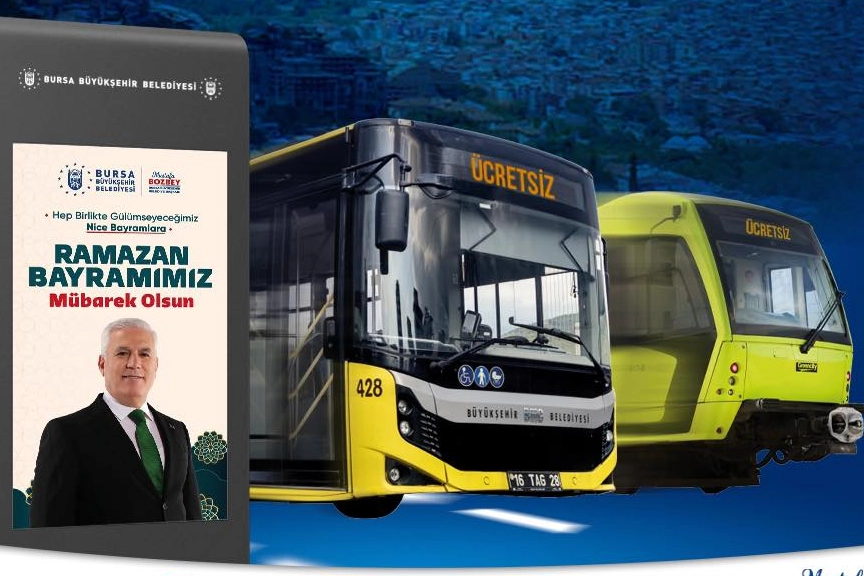 Bursa’da ulaşım bayram boyunca ücretsiz haberi