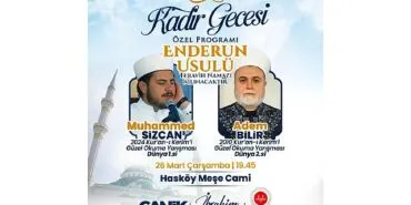 Canik Belediyesi'nden Kadir Gecesi Özel Programı haberi