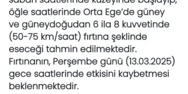 Dikkat! Ege'ye fırtına uyarısı! haberi