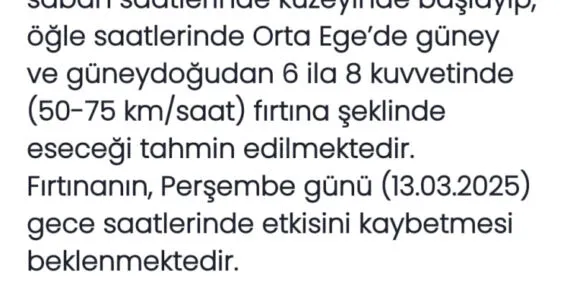 Dikkat! Ege'ye fırtına uyarısı! haberi