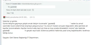 E-postalara gönderilen sahte GİB maillerine dikkat! haberi