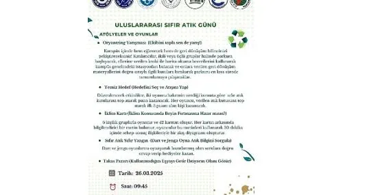 EÜ’den dolu dolu “Uluslararası Sıfır Atık Günü” programı haberi