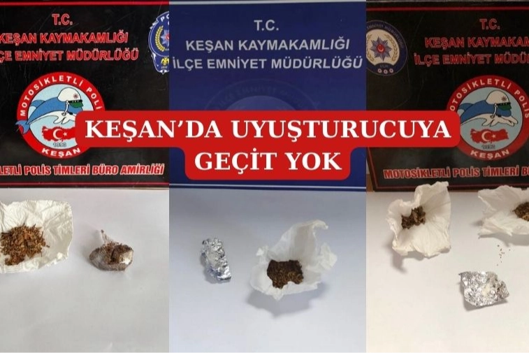 Edirne Keşan’da uyuşturucuya geçit yok haberi