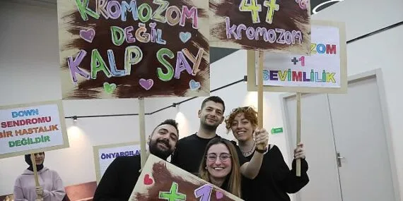 Engelsiz yaşam merkezi kursiyerlerinden +1 farkındalık mesajı haberi