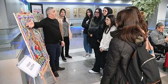 “Fırça İzleri” Karma Resim Sergisi Sanatseverlerle Buluştu haberi
