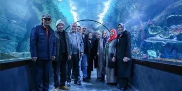 Huzurevi sakinlerinin akvaryum keyfi haberi