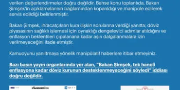 İletişim'den enflasyon ve döviz kuru açıklaması haberi