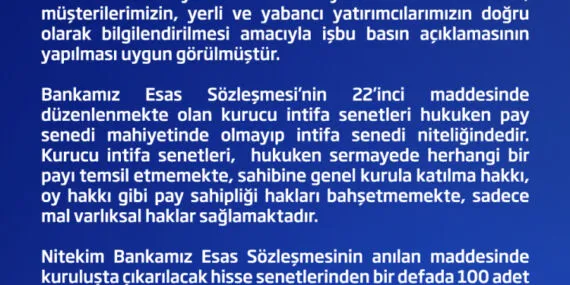 İşbankası'ndan kayyum açıklaması haberi