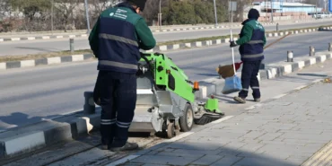 Kampüs yolundaki bisiklet yolu yenileniyor haberi