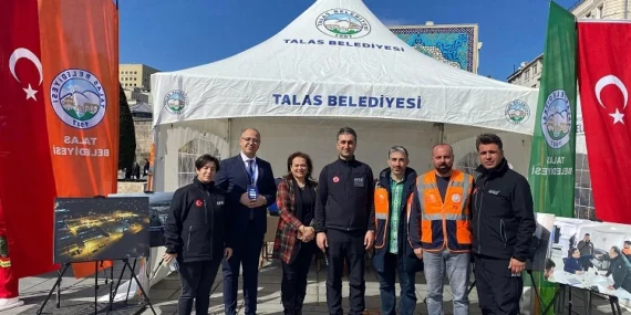 Kayseri Talas deprem stantı açtı haberi