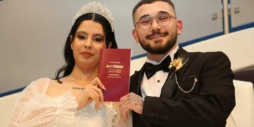 Kocaeli Büyükşehir desteği ile mutluluğa 'evet' dediler haberi