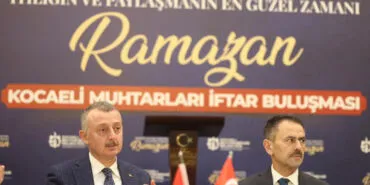 Kocaeli protokolünden muhtarlarla iftar yaptı haberi