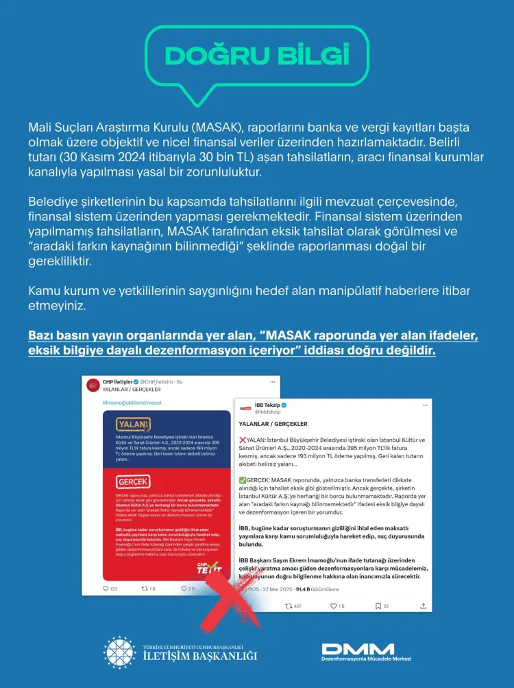 MASAK raporu iddialarına İletişim'den açıklama haberi