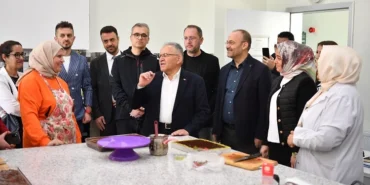 Memduh Büyükkkılıç KAYMEK kursiyerleriyle buluştu haberi