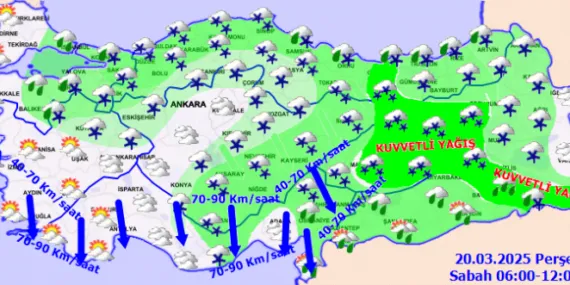 Meteoroloji'den 33 il için sarı kod! Yağmur, kar ve fırtınaya dikkat! haberi