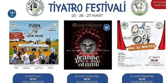 Milas Belediyesi’nden tiyatro festivali haberi
