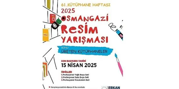 Osmangazi Belediyesi’nden ‘Üreten Kütüphaneler’ konulu resim yarışması haberi