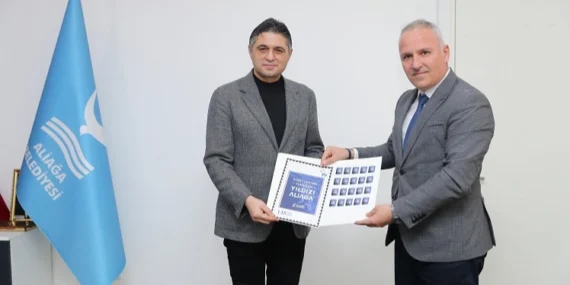 PTT’den İzmir Aliağa’ya özel posta pulu haberi