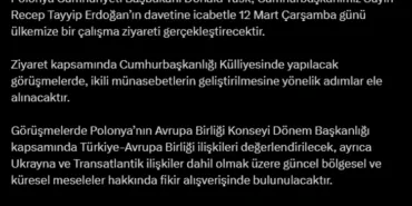 Polonya Başbakanı Türkiye'ye geliyor haberi
