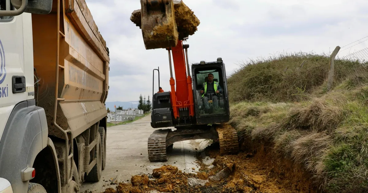 Samsun'da Derecik Mezarlığı çalışmalar başladı haberi