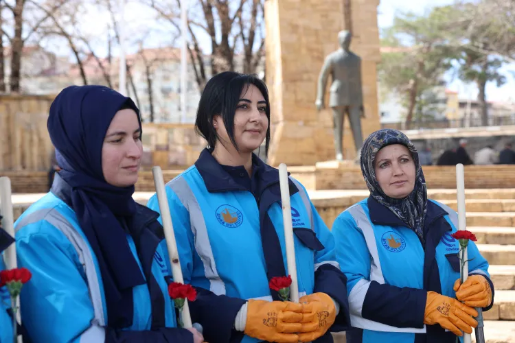 Sivas’ta şehir temizliğine kadın eli değdi haberi