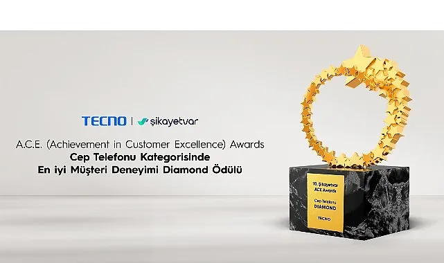 TECNO, A.C.E. Awards’ta İkinci Kez Diamond Ödülü Kazandı! haberi