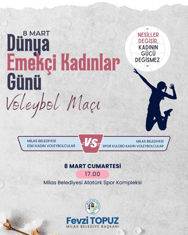 Voleybol maçında kadınlar sahada olacak haberi