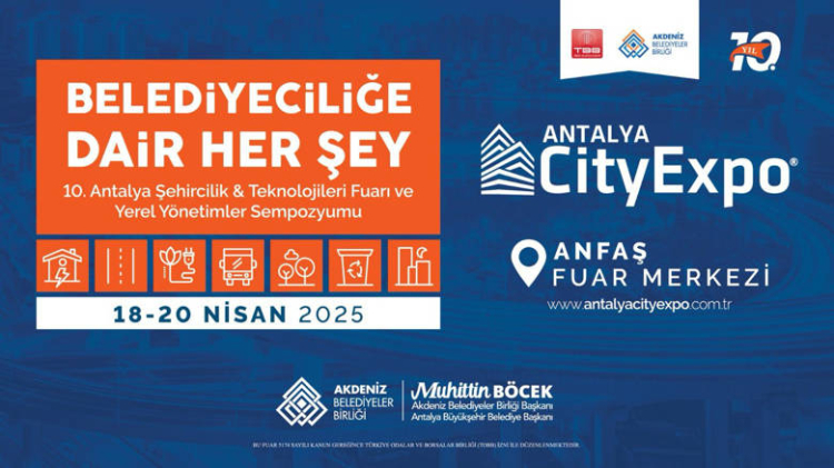 10. Antalya Şehircilik ve Teknolojileri Fuarı 18 Nisan’da başlıyor haberi