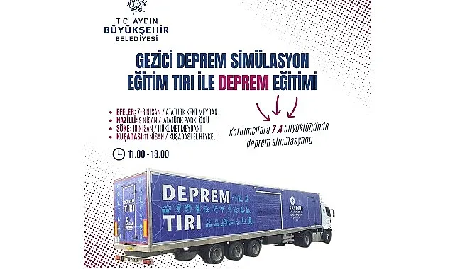 Aydın Büyükşehir Belediyesi’nden Deprem Simülatörü haberi