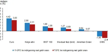 Aylıkta en yüksek reel getiri Euro'da oldu haberi