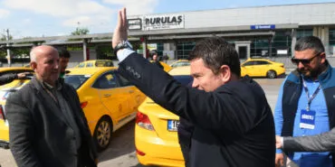 Başkan Aydın taksici esnafı ile kahvaltı yaptı haberi