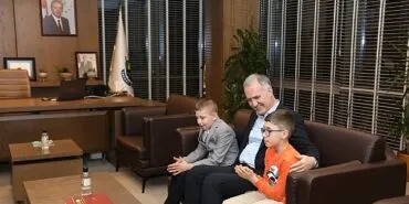 Başkan Taban Otizmli Çocuklarla Buluştu haberi