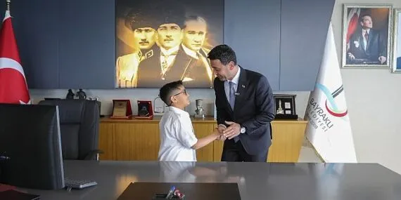 Bayraklı’da minik başkan icraatlarını açıkladı haberi