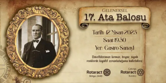 Bursa Çekirge Rotary'den 17. Ata Balosu hazırlığı haberi