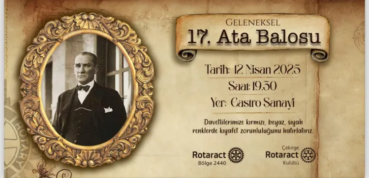 Bursa Çekirge Rotary'den 17. Ata Balosu hazırlığı haberi